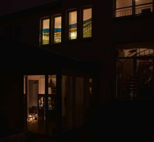 Quartychon Fassade bei Nacht 2